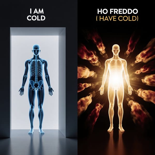 "I Am" vs. "I Have": How Everyday Grammar Secretly Influences the AI Debate